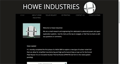 Desktop Screenshot of howeindustries.net