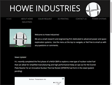 Tablet Screenshot of howeindustries.net